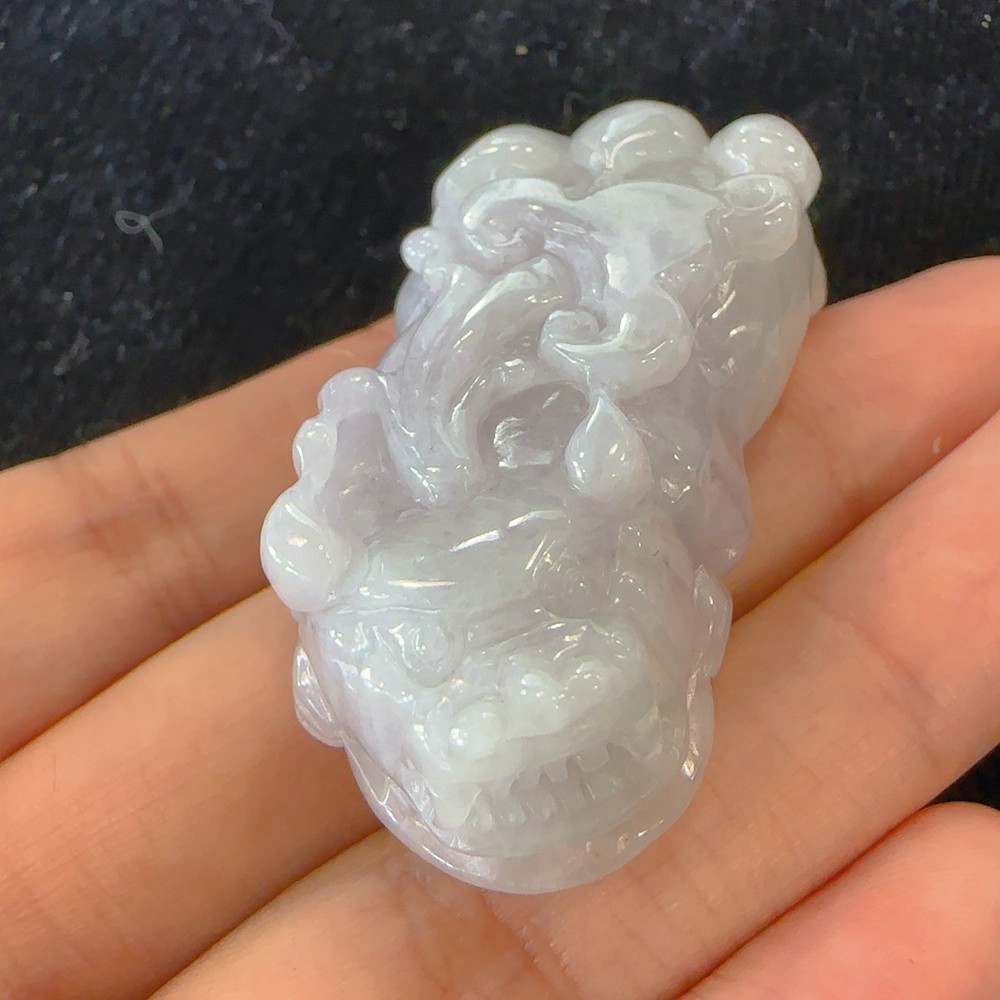 （セール）開催中 人気ブランドも続々プライス 案件翡翠处置F0420x42 貔貅翡翠挂坠（权威鉴定证书） 置物