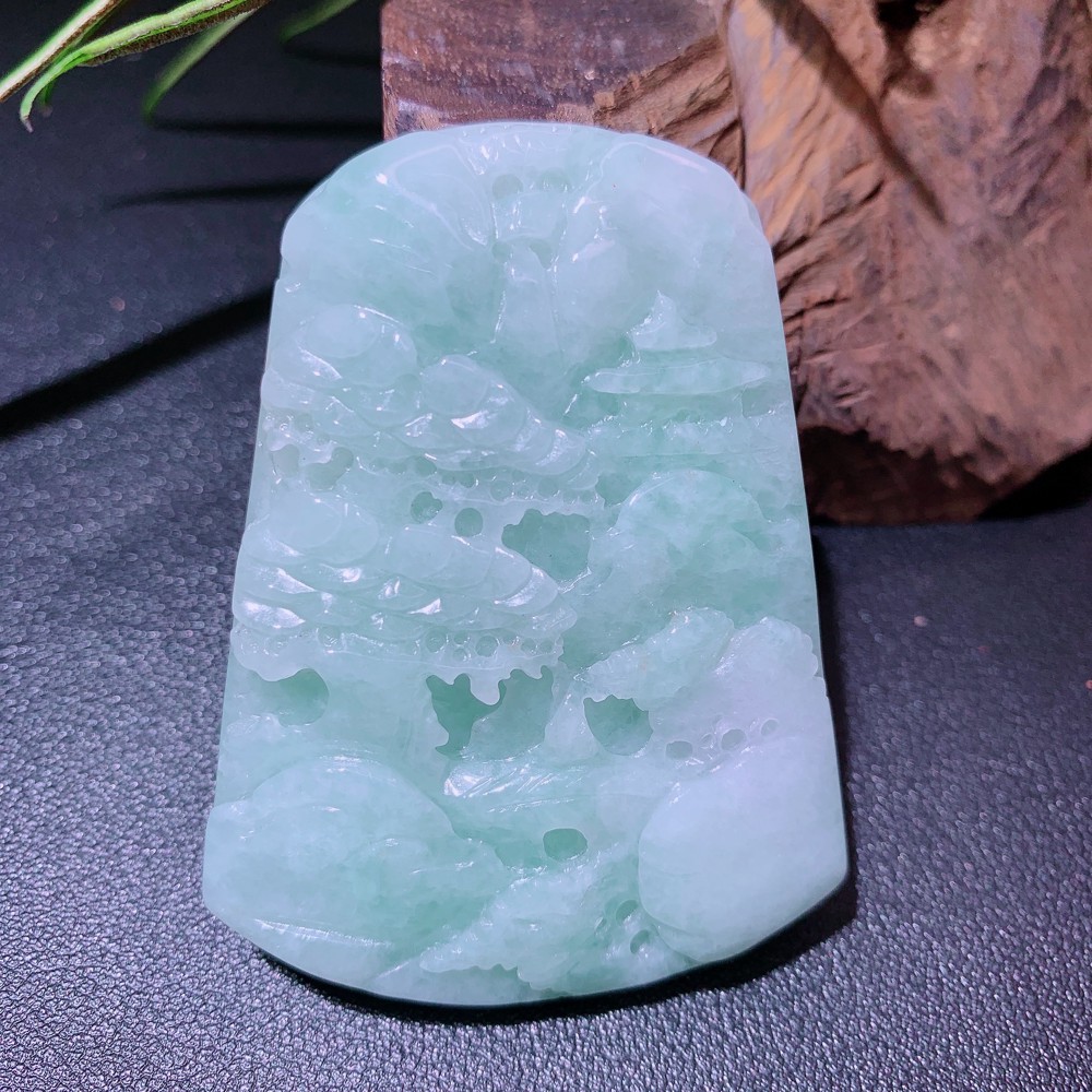 MOOICRYSTAL | 🇲🇾天然岫玉青提奶盖手串Natural Serpentine